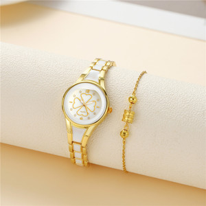 9823 Juego de Regalo de 2 Piezas, Reloj de Lujo para Mujer con Brazalete, Relojes de Moda para Damas, Juego de Relojes - Product Image 4