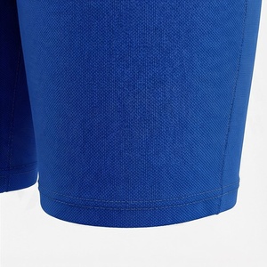 Conjunto Deportivo de 2 Piezas Azul para Mujer, Camiseta de Manga Corta y Pantalones Cortos por Encima de la Rodilla, Cuello Redondo, Secado Rápido, Tejido de Punto, Corte Regular - Product Image 6