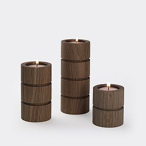 Support de bougie en bois naturel RR Enterprises, élégante lanterne et porte-bocal fabriqués en Inde pour une ambiance chaleureuse à la maison - Product Image 4