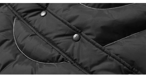 Chaqueta de Invierno Negra para Niños, Estilo Urbano, con Revestimiento de PU, Poliéster Impermeable y Transpirable, Capucha con Diseño Personalizado - Product Image 3