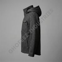 Veste de chasse haut de gamme en laine Mackinaw épaisse, 100 % polyester, tissu coupe-vent silencieux, camouflage, pour sièges de chasse en arbre en hiver