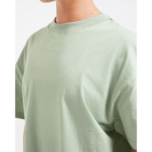 Camiseta Deportiva Ligera para Mujer, Talla Grande, Color Verde Salvia Claro, Mangas Cortas, Súper Suave, Diseño Relajado, Ideal para Gimnasio y Entrenamiento, Precio de Fábrica - Product Image 5