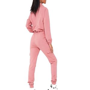 ชุดนักวิ่งผ้าฝ้ายแบบเรียบสำหรับฤดูหนาวสไตล์ใหม่มีซิปด้านหน้าครึ่งกระเป๋ามีซิประบายอากาศกันลมกำหนดสีได้เอง - Product Image 2