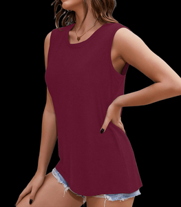 Débardeur en coton personnalisé avec logo, vente en gros, pour femmes, léger, été, sans manches, extensible, vêtements de sport et fitness - Product Image 6
