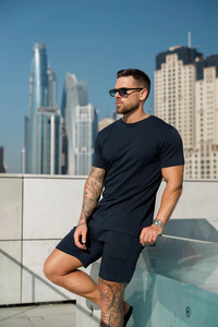 New Arrival <b>Summer</b> <b>Men's</b> Active Wear Custom Digital Printing Running T <b>Shirt</b> and Short Set Bulk <b>Men</b> - Product Image 3