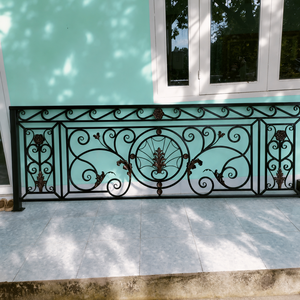 Durable Exterior Wrought Iron Railings: Premium Rust-Resistant Ornamental Metal Railings for Steps, Stairs & Outdoor Spaces - Product Image 2