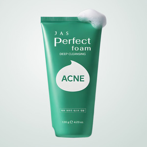 Limpiador facial coreano para el cuidado de la piel K-Beauty Jyas Perfect Cleansing Foam White Collagen Acne Hecho en Corea - Product Image 3