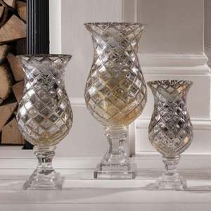 Jarrón de Cristal para Mesa con Diseño de Corte de Diamante, Decoración Artística Moderna de Vidrio para Bodas, Compromisos, Graduaciones - Product Image 3