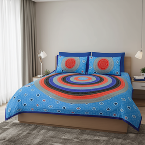 Laxmi 90x100 Inch Double Cotton Bed <b>Sheet</b> Set American Style Solid <b>Pattern</b> Hotel Bedding for Twin Size Includes <b>Fitted</b> Flat Bed - Product Image 2
