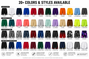 Shorts de basket-ball en maille noire X Sports City, unisexe, taille élastique, respirant, séchage rapide, polyester, toutes saisons, adulte, taille standard - Product Image 5