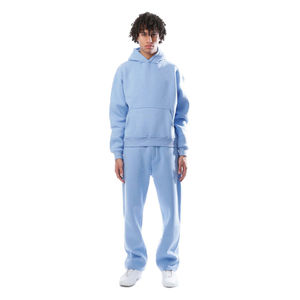 Sudadera con Capucha Moderna para Hombre, Diseño Gráfico, Mezcla de Algodón y Felpa, Corte Holgado, Bolsillo Canguro, Ribete Acanalado, Estilo Casual Urbano - Product Image 2