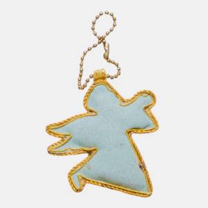 Decoración Colgante con Forma de Ángel y Adornos Zari |   Adorno Festivo para Pared Hecho a Mano con Cuentas, Zari y Pedrería - Product Image 2