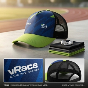 Casquette de camionneur ajustable personnalisée en maille avec fermeture snapback – Fournisseur OEM ODM - Product Image 2