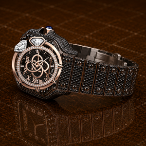 Reloj de Lujo con Diamantes Moissanite VVS para Hombre, Reloj de Pulsera de Acero Inoxidable Completamente Cubierto de Diamantes - Product Image 3