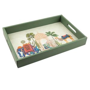 ถาดเก็บอาหารอเนกประสงค์จากเส้นใยไม้ไผ่เคลือบเงินแบบกำหนดเองได้ MOQ ต่ำ ดีไซน์หรูหรา สไตล์เวียดนาม ขายส่ง - Product Image 3