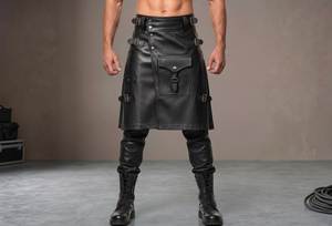 Costume sexy de gladiateur en cuir pour homme avec ceinture - Écologique FAZMAX CORPORATION T6543 - Product Image 3