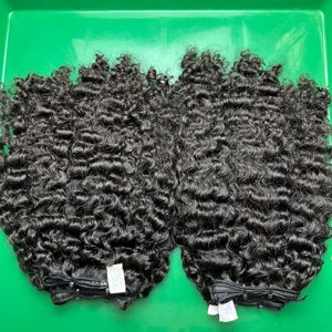 Lots de Cheveux Bouclés Bruts Vierges Birmans Alignés dans le Sens de la Cuticule, Extensions de Cheveux Humains Bouclés Bruts Birmans 100% Naturels du Vietnam Grade 10A - Product Image 3