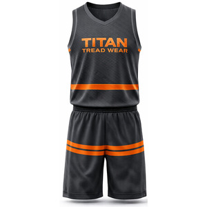 Ensemble de maillots de basket-ball professionnels, logo personnalisé, uniforme de basket-ball respirant, imprimé, anti-transpiration, séchage rapide, grande taille - Product Image 1