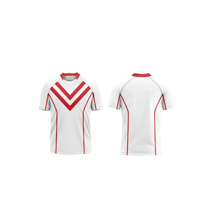 Breathable 100% Polyester Rugby Uniform <b>Sets</b> Heat-Transfer Printing Personalized Wholesale Sportswear Custom Short Sleeved - Product Image 5