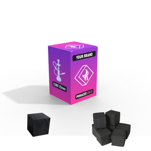 Narguilé Shisha à faible teneur en cendres Charbon de bois Noix de coco Qualité supérieure Fabriqué 100% Briquette de charbon de coco naturel Marque privée OEM - Product Image 1