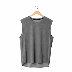 Camiseta Deportiva Unisex sin Mangas, 100% Algodón Tejido, Transpirable, para Entrenamiento, Fitness, Running y Ropa Urbana - Product Image 4