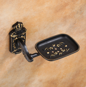 Jabonera Europea Chapada en Oro - Decoración de Lujo para Baños de Alta Gama - Product Image 5