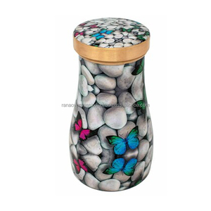 Pot de bouteille d'eau en cuivre Offre Spéciale de vente élevée avec motif imprimé pour le but de stockage direct de verres meilleur taux - Product Image 1