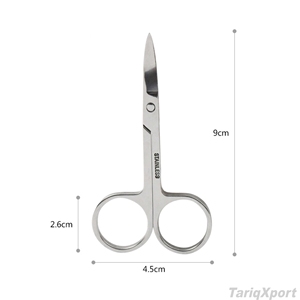 Professional Eyebrow Scissors Stainless Steel Curved Sharp Tip Beauty <b>Makeup</b> Trimming Scissor <b>Tools</b> for Salon & Personal Use - Product Image 6