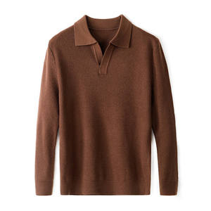 <span class=keywords><strong>Pull</strong></span>-over en maille pour <span class=keywords><strong>homme</strong></span>, nouveau design, col polo, décontracté et professionnel, avec logo personnalisé OEM, col à revers, <span class=keywords><strong>pull</strong></span> tricoté - Product Image 6