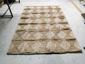 Grossiste vietnamien de grandes dalles de tapis en jonc de mer et en jacinthe d'eau pour salon et salle à manger - Product Image 4