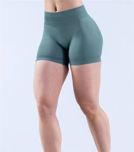 Pantalones cortos de compresión de primera calidad para mujer – Pantalones cortos de entrenamiento de cintura alta para gimnasio, ciclismo, correr y entrenamiento deportivo - Product Image 3