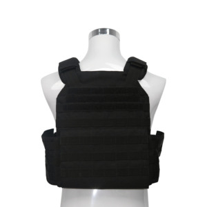 H Win Custom Black Quick Release Tactical Security Vest Molle System Plate Carrier Safety Equipment for Security