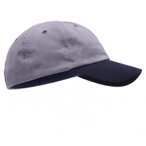 Casquette de baseball en denim gris Amkoor à 6 panneaux avec visière bleu foncé, respirante et imperméable, unisexe, réglable, décontractée pour adultes - Product Image 4