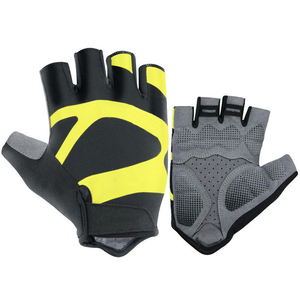 Lightweight Cycling Gloves For Triathlon And Racing Half Finger Trendy Design Padded Palm Ventilated Mesh <b>Back</b> Fit Gloves - Product Image 1