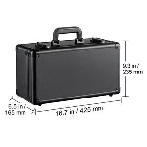 Scatola porta carte graduate a 4 scomparti con serratura a chiave, custodia per carte sportive con divisori in schiuma, 96 scomparti per carte graduate PSA, cestelli in metallo - Product Image 5