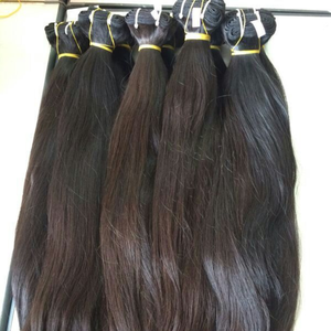 Extensions de cheveux humains vierges indiens 100% naturels, lisses, en mèches à bandes adhésives, double trame machine, soyeux, doux et sans nœuds - Product Image 3