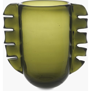 Jarrón de Vidrio de Color Sólido con Diseño Contemporáneo y Elegante, Jarrón Decorativo para Flores, Centro de Mesa - Product Image 1