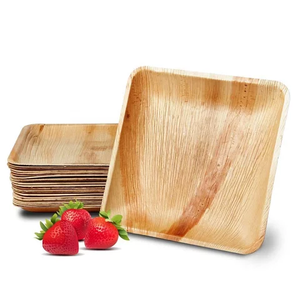 Elegant Fallen Palm Leaf <b>Tableware</b> Environmentally Safe Heavy Duty <b>Disposable</b> Plates For Outdoor Picnics And Fine Dining Sets - Product Image 1