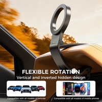 Support de téléphone universel pour voiture rotatif à 360 degrés, support de téléphone multifonctionnel pour tableau de bord avec clip pour tous les smartphones