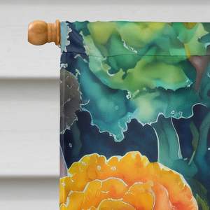 Bandera de Casa de poliéster Multicolor Ornamental, poste de manga de porche grande, cartel de patio decorativo, ilustraciones, colgante de pared, Color Kale - Product Image 3