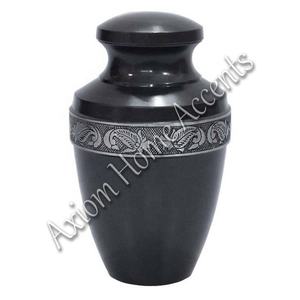 Urna de cremación de aluminio moderna con detalles artesanales únicos Urna de recuerdo perfecta de Axiom Home Accents - Product Image 1