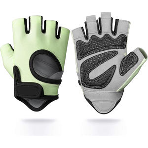 Quick Dry Microfiber Gym Gloves Women Men <b>Half</b> Finger Anti <b>Slip</b> Padded Palm Breathable Weightlifting Fitness Training - Product Image 2