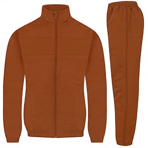 Conjunto Deportivo de Invierno al por Mayor, Chaqueta y Pantalón de Forro Polar con Cremallera Completa, Ropa Deportiva de Poliéster de Dos Piezas, Ropa Personalizada para Equipos, Gimnasio, Running y Uso Casual - Product Image 2