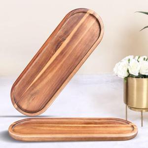 Rustic Wooden Serving <b>Tray</b> With Premium Finish For <b>Tea</b> Coffee Breakfast Serving And Decorative Dining Display - Product Image 5