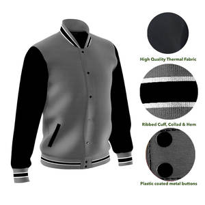 High Quality varsity jacket Streetwear Custom Chenille Embroidery Trending Style Plus Size Outdoor Varsity Jacket for sale - Product Image 3