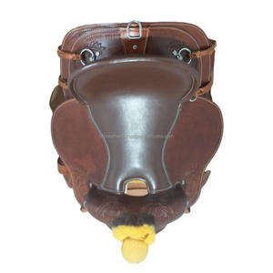Magnifiquement fabriqué à la main en cuir véritable Western Pleasure Trail Riding Horse Saddle Set au prix de gros avec Tack Set en vrac - Product Image 1