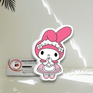 Cils magnétiques réutilisables en acrylique, écologiques et sans cruauté, avec motif Hello Kitty, oreilles de lapin, papillon et fleur, et strass carrés - Product Image 6