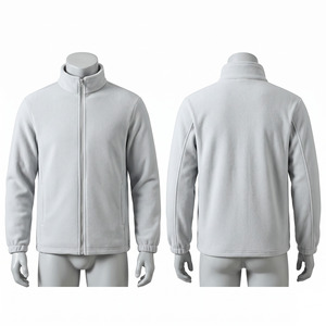Veste à capuche unisexe en polaire premium 320 GSM, fermeture éclair intégrale, douce, chaude, imperméable, respirante, hiver, OEM ODM - Product Image 2