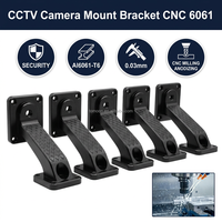 Support mural universel pour caméra de vidéosurveillance en aluminium anodisé Al6061-T6 usiné CNC OEM, avec filetage 1/4-20, pièces de sécurité