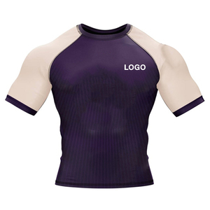 Rashguard personnalisé imprimé par sublimation, Rashguard MMA, Rushguard BJJ, Rashguard MMA OEM pour hommes, Rashguard à manches courtes - Product Image 5